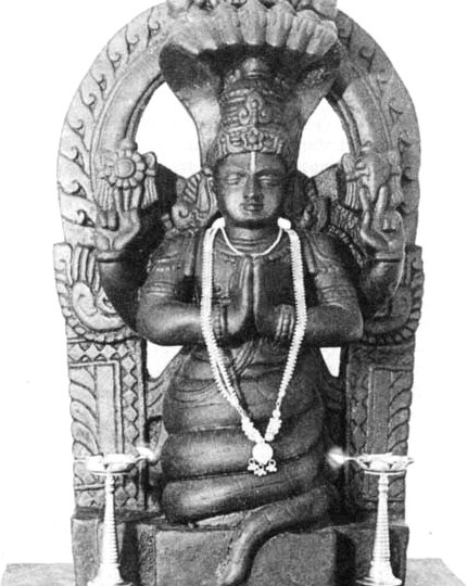 Traditional depiction of Patanjali